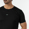 Eminent Men's Round Neck Half Sleeves Printed T-Shirt - Black