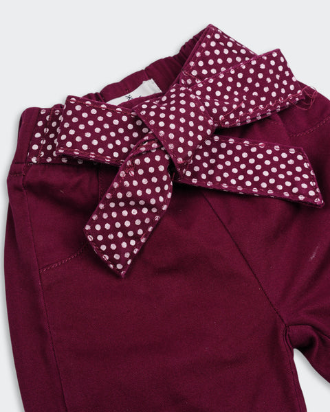 Newborn Girls Cotton Pants