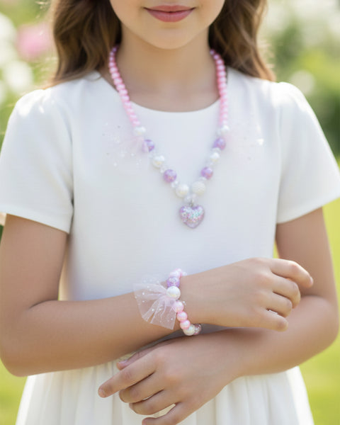 Rose Charm Layered Mala Set