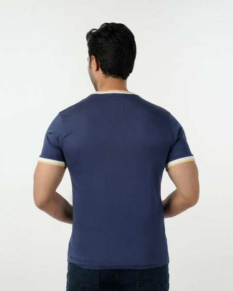 Eminent Men's Half Sleeves T-Shirt - Navy Blue, Men's T-Shirts & Polos, Eminent, Chase Value