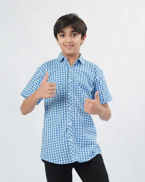 Boys' Check Yarn Dyed Shirt
