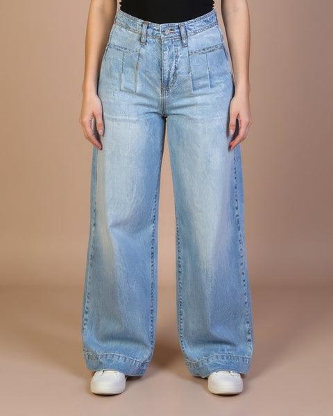 Women's Wide-Leg Denim Pants