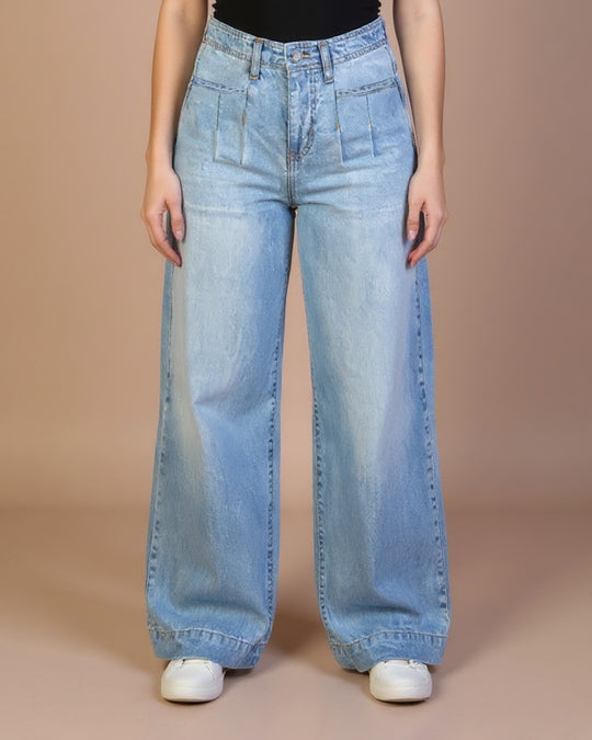 Women's Wide-Leg Denim Pants