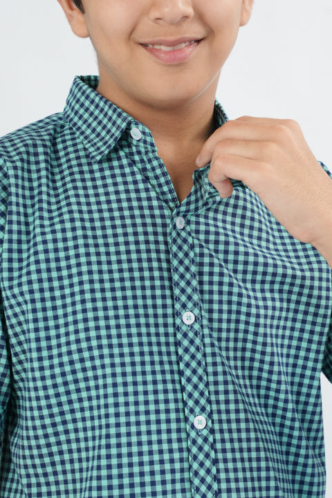 Boys' Check Yarn Dyed Shirt