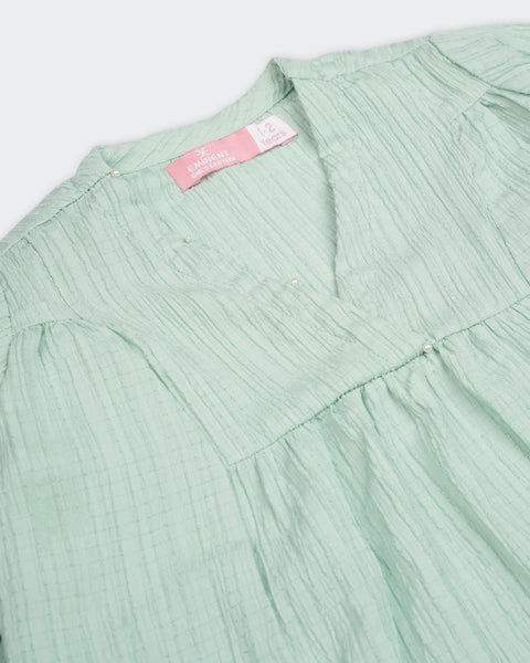 Girls Ethnic Fusion Dyed 1 Pc