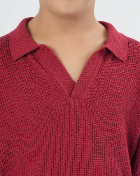 Boys Half Sleeves  Sweater