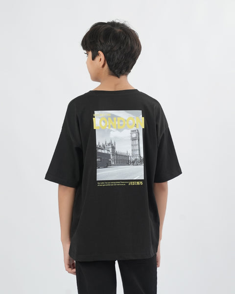 Boys Round Neck Half Sleeves T-Shirt