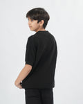 Boys' Plain Acrylic Polo Sweater