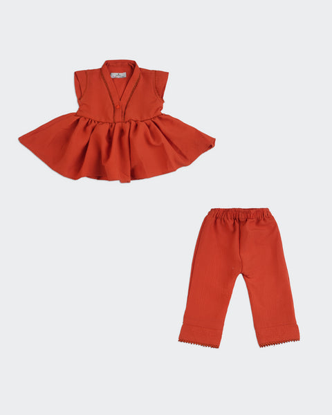 Newborn Girls Half Sleeves Suit