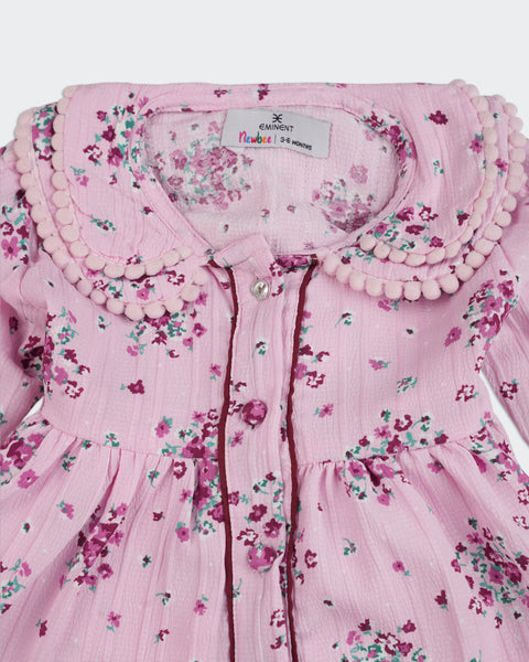 Nwborn Girls Full Sleeves Frock
