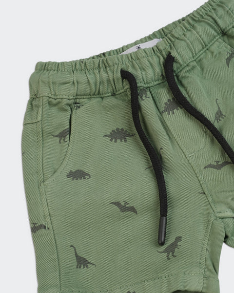 Newborn Boys Regular Twill Shorts