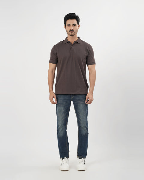 Solid Pique Polo T-Shirt