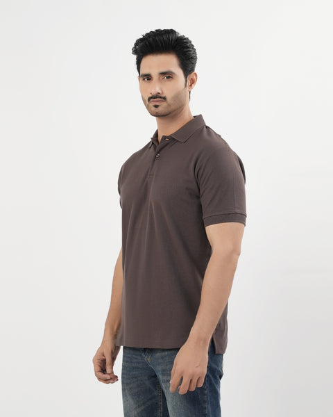 Solid Pique Polo T-Shirt