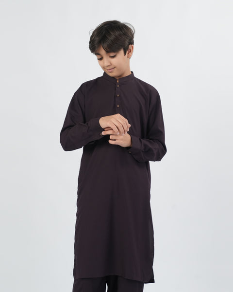 Boy's Plain Shalwar Kameez