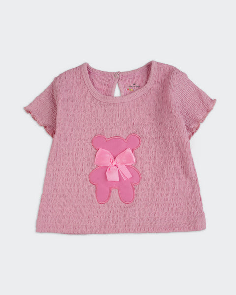 Newborn Girls Textured Co-ord Set