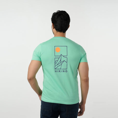 Eminent Men's Round Neck Half Sleeves Printed T-Shirt - Spring Bud, Men's T-Shirts & Polos, Eminent, Chase Value