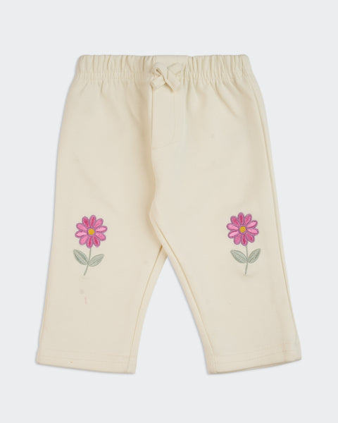 Newborn Girls Interlock Trousers