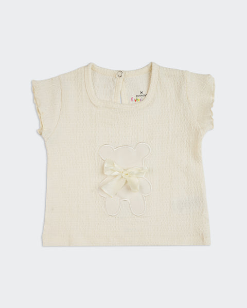 Newborn Girls Textured Co-ord Set