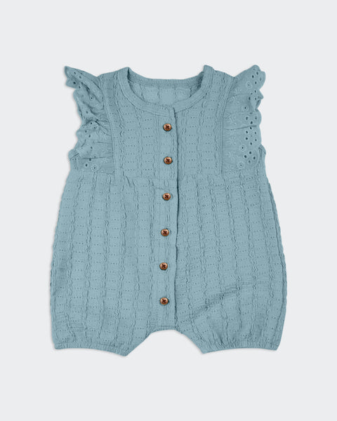 Newborn Girls Interlock Romper