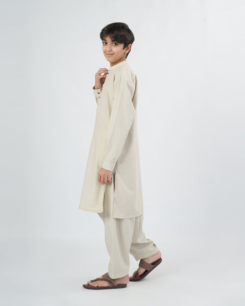 Boys' Plain Poly Viscose Shalwar Kameez