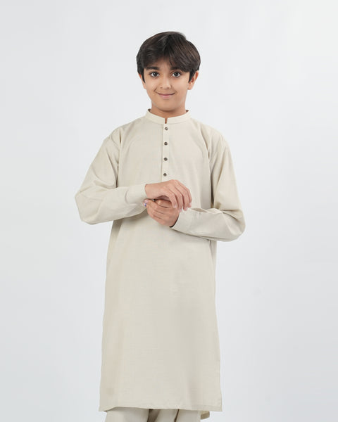 Boys' Plain Poly Viscose Shalwar Kameez