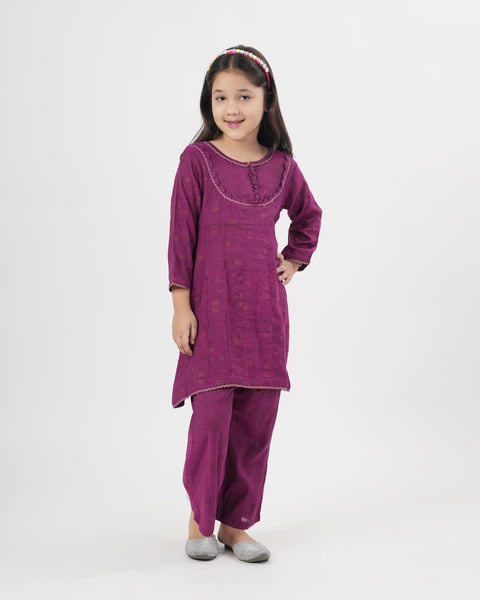 Girls' Essentials Printed 2Pc Suit