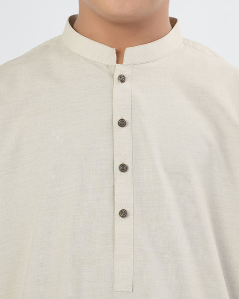 Boys' Plain Poly Viscose Shalwar Kameez