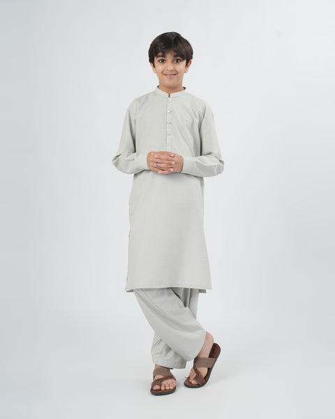 Boys' Plain Poly Viscose Shalwar Kameez