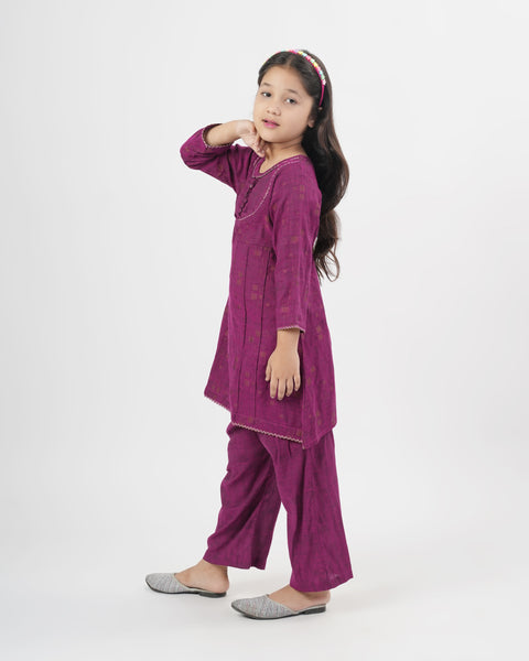 Girls' Essentials Printed 2Pc Suit