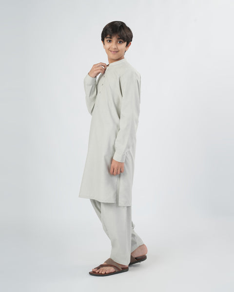 Boys' Plain Poly Viscose Shalwar Kameez