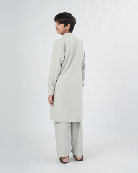 Boys' Plain Poly Viscose Shalwar Kameez