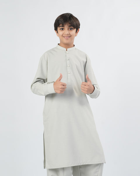 Boys' Plain Poly Viscose Shalwar Kameez