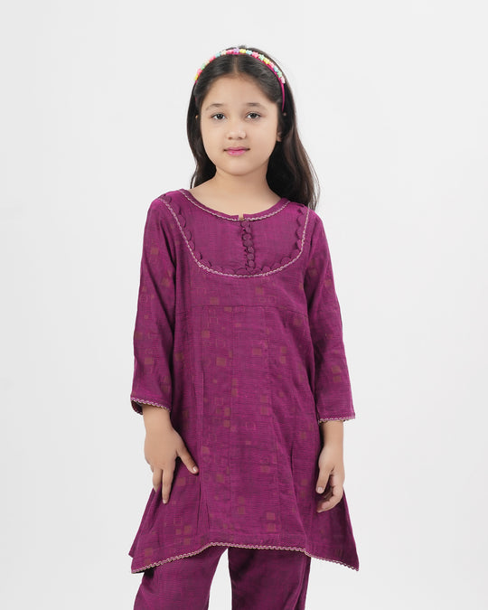 Girls' Essentials Printed 2Pc Suit