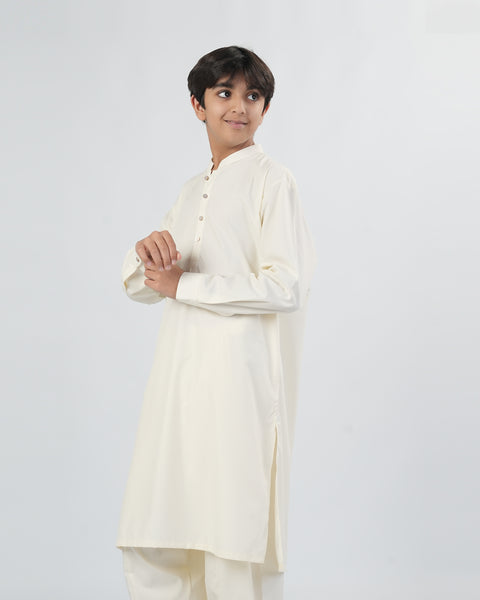 Boys' Plain Poly Viscose Shalwar Kameez