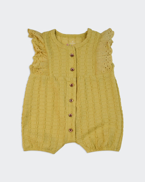 Newborn Girls Interlock Romper