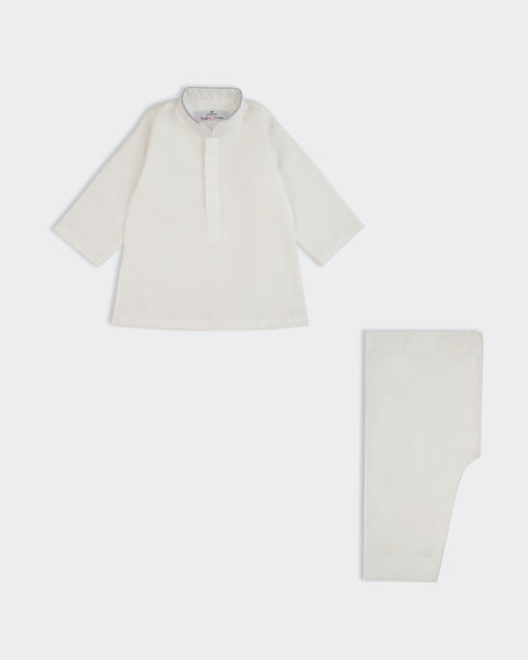 Newborn Boy Chikankari Kurta Shalwar