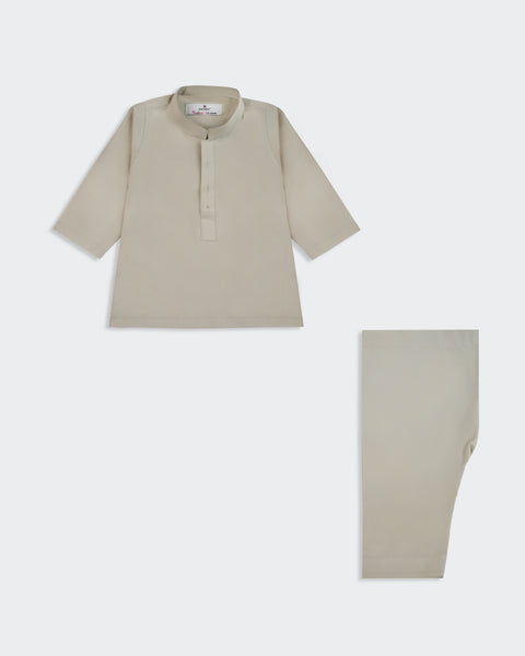 Newborn Boy Plain Cotton Kurta Shalwar