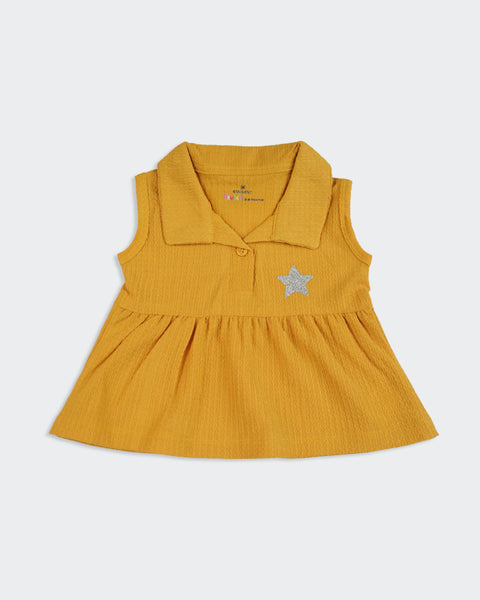 Newborn Girls Textured Frock