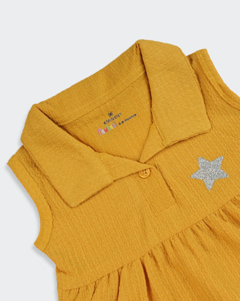 Newborn Girls Textured Frock