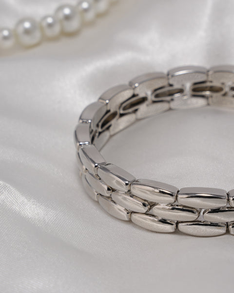 Women's Gold-Tone Oval Bracelet