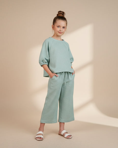 Girls' Half Sleeves Tight Suit