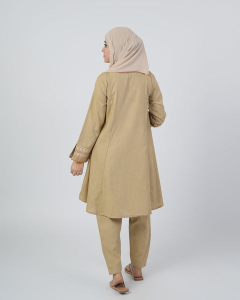 Eminent Women's Embroidered 02 PCS Suit