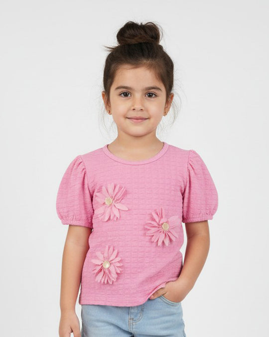 Girls Half Sleeves T-Shirt