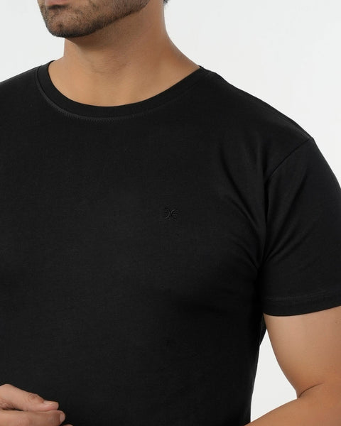 Eminent Men's Half Sleeves T-Shirt - Black, Men's T-Shirts & Polos, Eminent, Chase Value