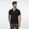 Eminent Men's Half Sleeves Polo Front Open Shirt - Black
