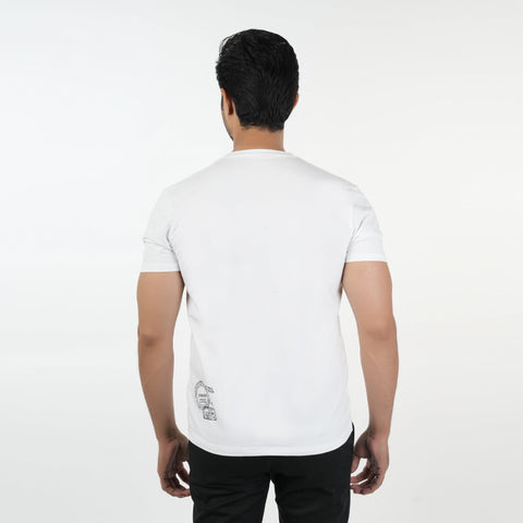 Eminent Men's Half Sleeves T-Shirt - White