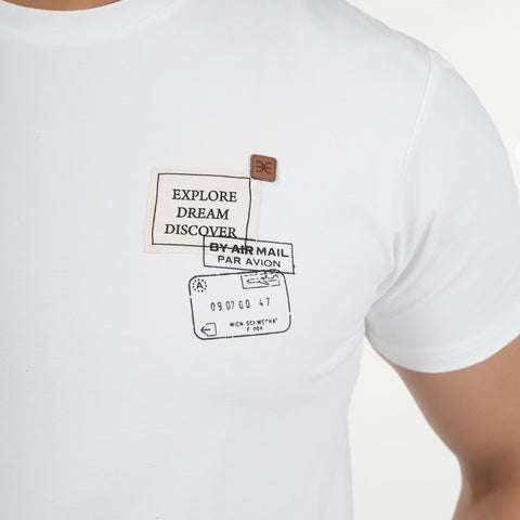 Eminent Men's Half Sleeves T-Shirt - White