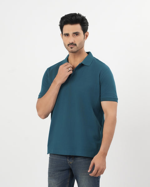 Regular Solid Polo Shirt