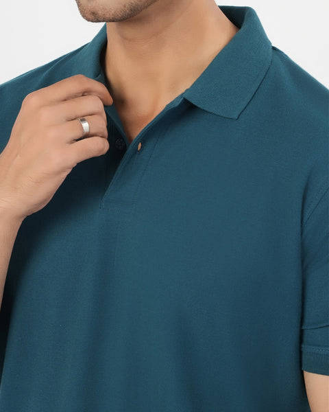 Regular Solid Polo Shirt