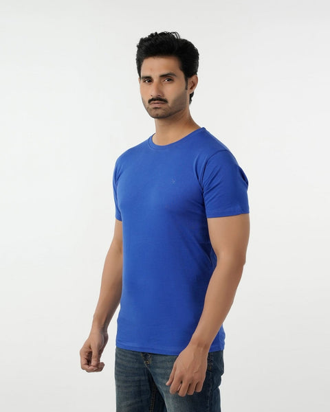 Eminent Men's Round Neck Half Sleeves T-Shirt - Dark Blue, Men's T-Shirts & Polos, Eminent, Chase Value
